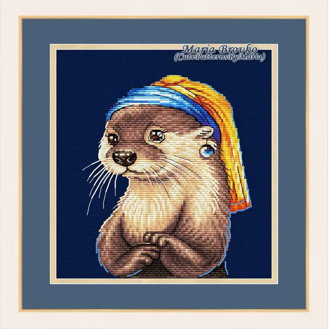 Cross Stitch Stamped Kits Beginners - [CC4223 - L'ottario con orecchini di