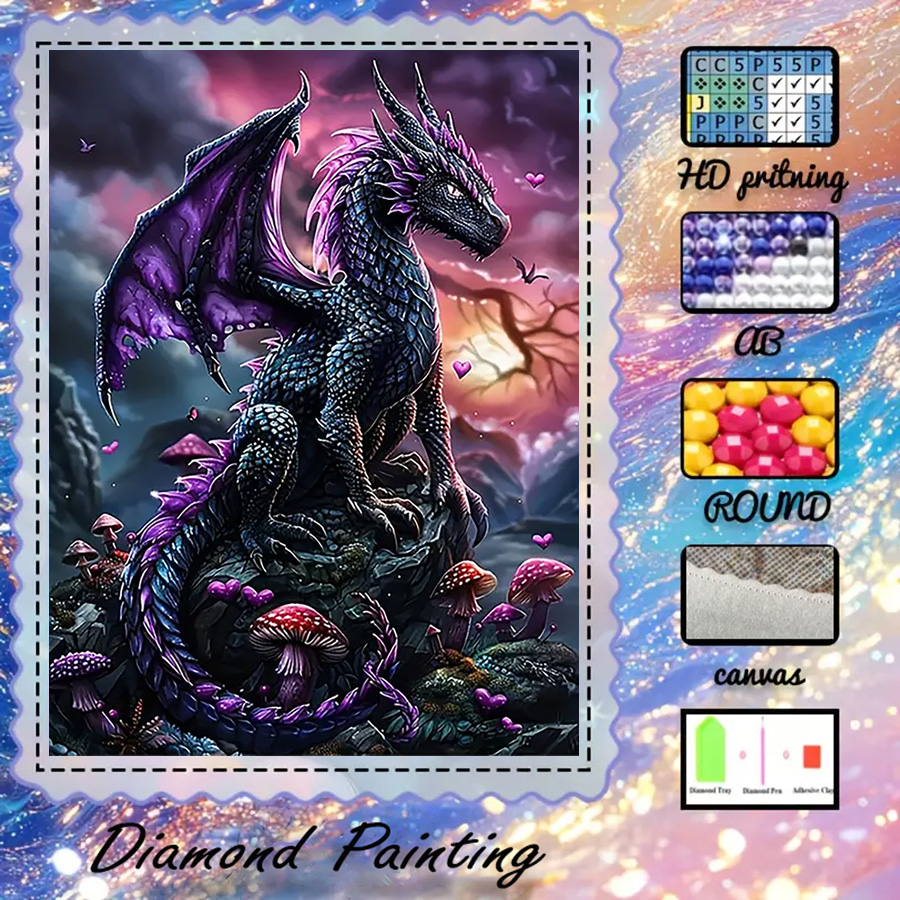 5D Diamond Painting Kit Full Drill - 1 pezzo - 5D-DIY - Tessuto