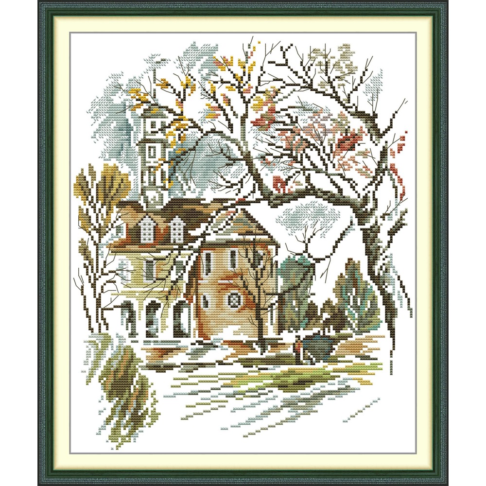 Cotton Embroidery Thread Skeins - Kit per Punto Croce Pre-Stampato Joy