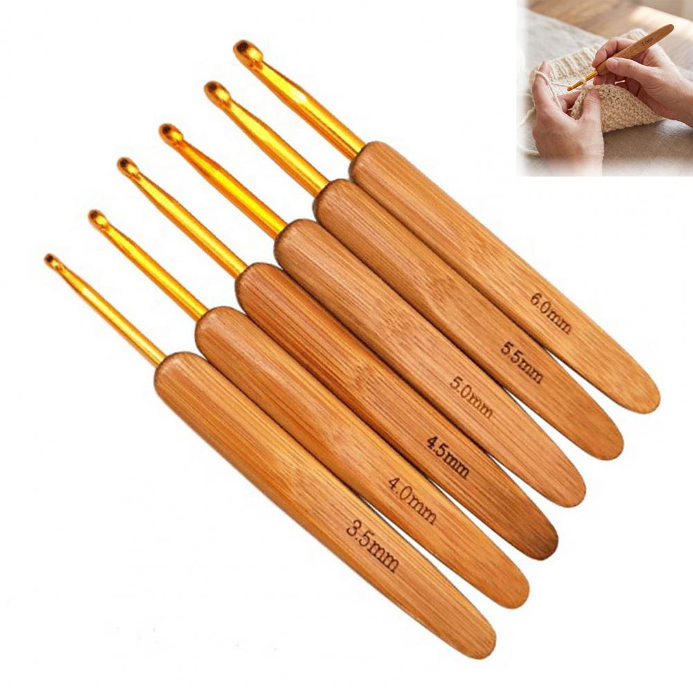 Set di ferri da uncinetto port - Wooden Crochet Hooks Ergonomic Handle recensione e prezzo