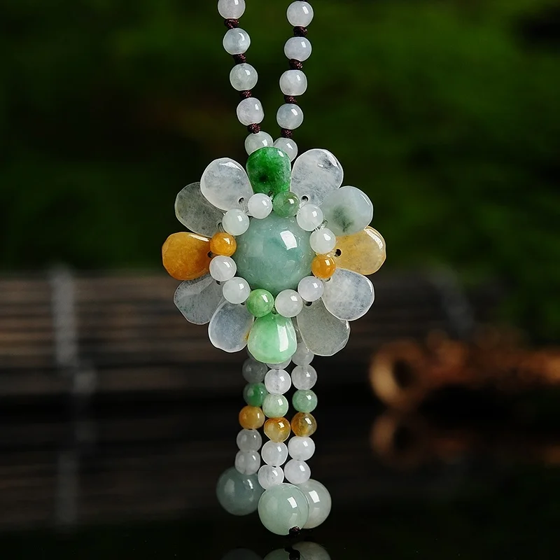 Ciondolo girasole giada birman - Beading recensione e prezzo